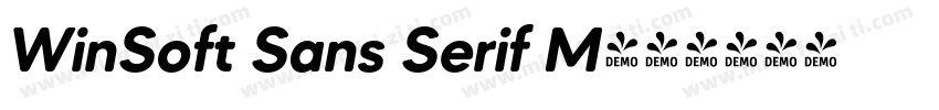 WinSoft Sans Serif M字体转换